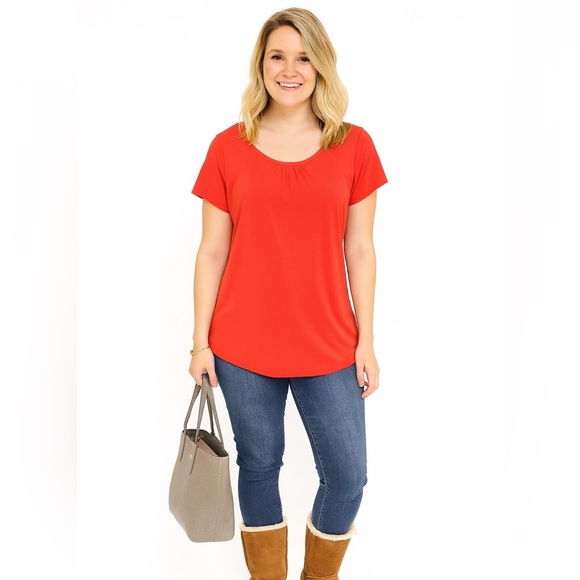 Orange S/S Blouse - Picture 2 of 6